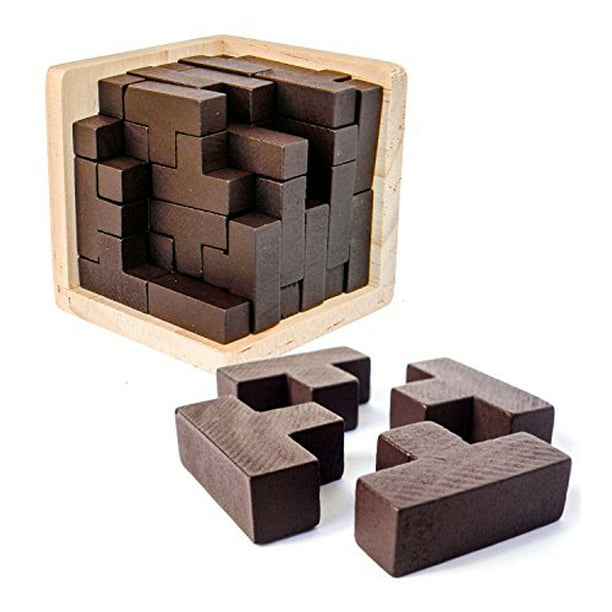 Wooden Project Genius Iq142 Brain Teaser Puzzle 
